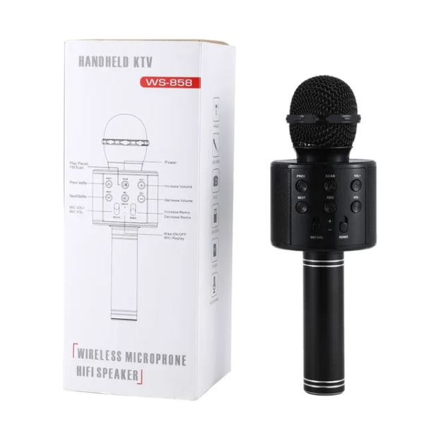 2 in 1 Wireless Mic and Speaker WS 858 2
